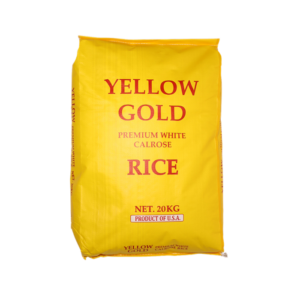 White Calrose Rice Yellow Gold